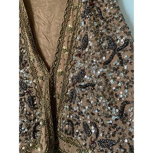 Dolls point gold sequin vest